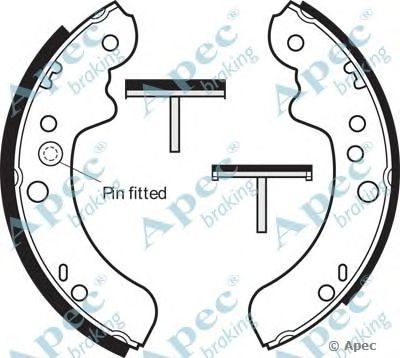 APEC BRAKING shu387 -  Комплект тормозных колодок